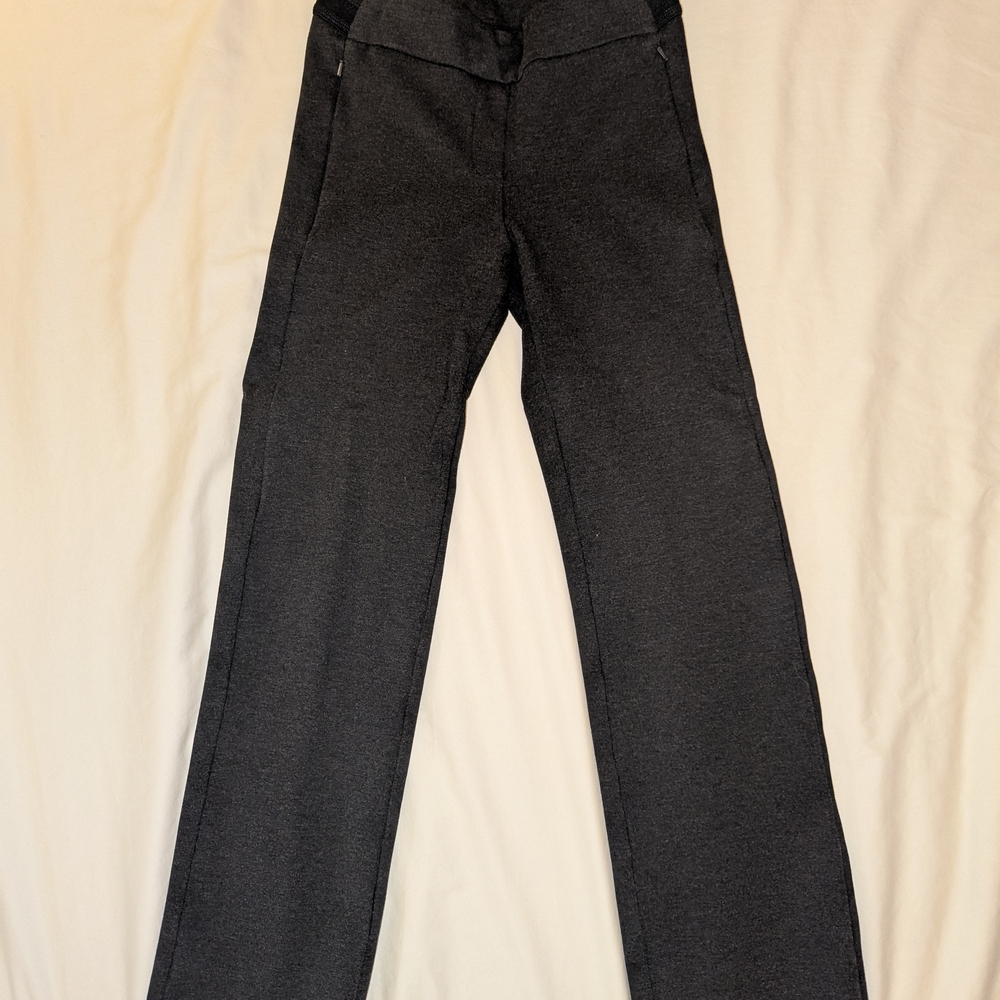 Betabrand Charcoal Bootcut Black Slacks